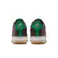 Nike Men's Air Force 1 '07 sneakers in Baroque Brown, side view with classic low-top design