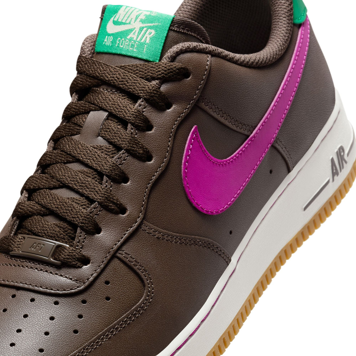 Nike Men's Air Force 1 '07 Baroque Brown sneakers by Denim Exchange, side view