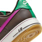 Nike Men's Air Force 1 '07 sneakers in Baroque Brown, side view of men's footwear