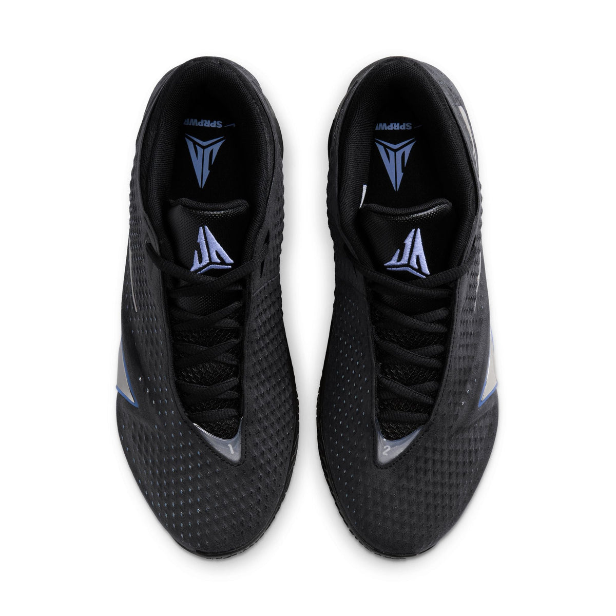 Nike mens Ja 4 Dark Mode sneakers featuring black and grey design, athletic footwear with Nike branding and modern style.