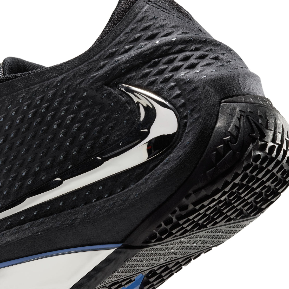 Nike Men's Ja 4 Dark Mode footwear in black with white accents, showcasing the stylish sneaker design and Nike branding.