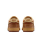 Nike Mens Dunk Low Retro Sesame sneakers, casual men's footwear in beige and brown tones, displayed on a clean background.