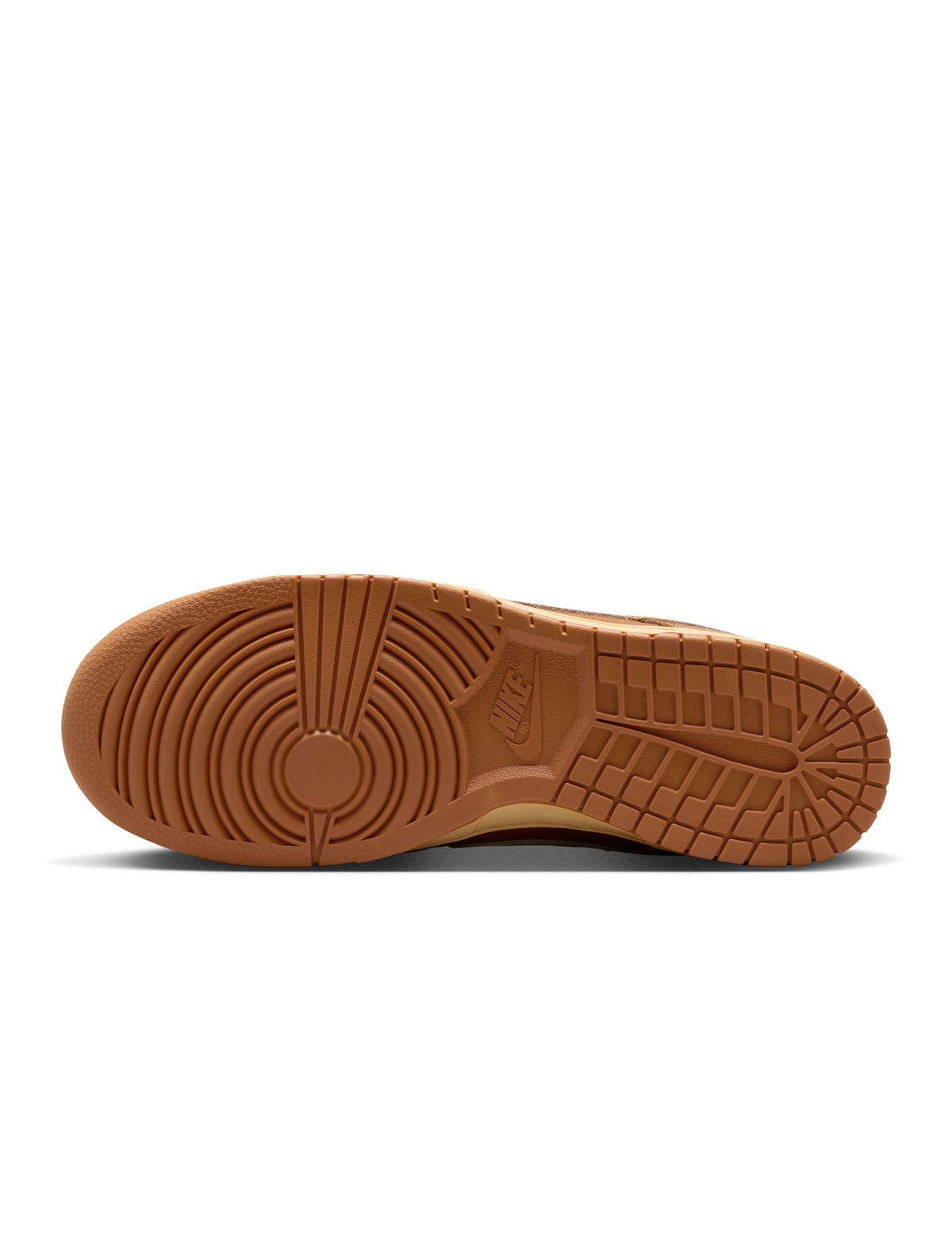 Nike Men's Dunk Low Retro Sesame sneakers featuring a tan and cream design, casual footwear with a classic low-top style.