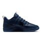 Nike men's Book 2 Detroit Tigers sneakers in navy and orange with white accents, stylish athletic footwear for sports and casual wear.