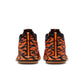 Nike Mens Book 2 Tiger Camo sneakers in black and orange with camouflage pattern, showcasing athletic men's footwear.