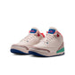Preschool Air Jordan 3 Retro Play Your Way sneakers in white and red, featuring classic Nike Jumpman logo and stylish design.