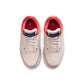 Preschool Air Jordan 3 Retro sneakers in white and red with Nike branding, designed for young children’s athletic wear.