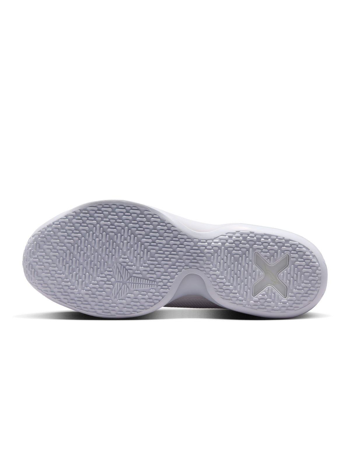 Nike men's Kobe Protro 10 Halo basketball shoes in white with black accents, featuring sleek athletic design and Nike branding.