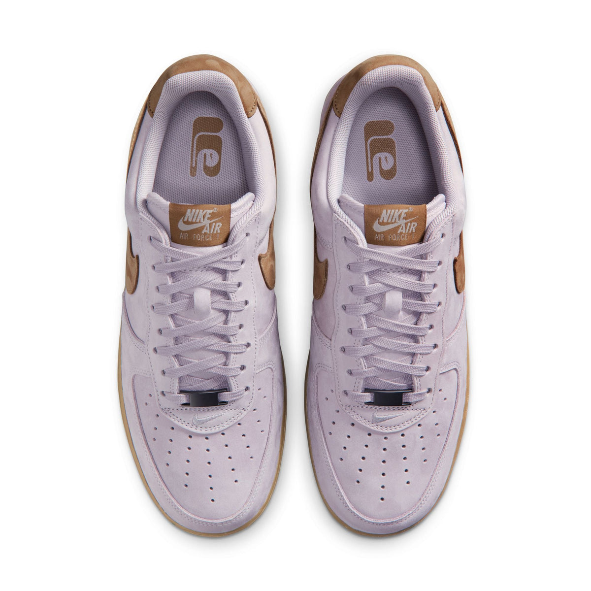 Nike Mens Air Force 1 Low Retro Silver Lilac sneakers in a low-top design