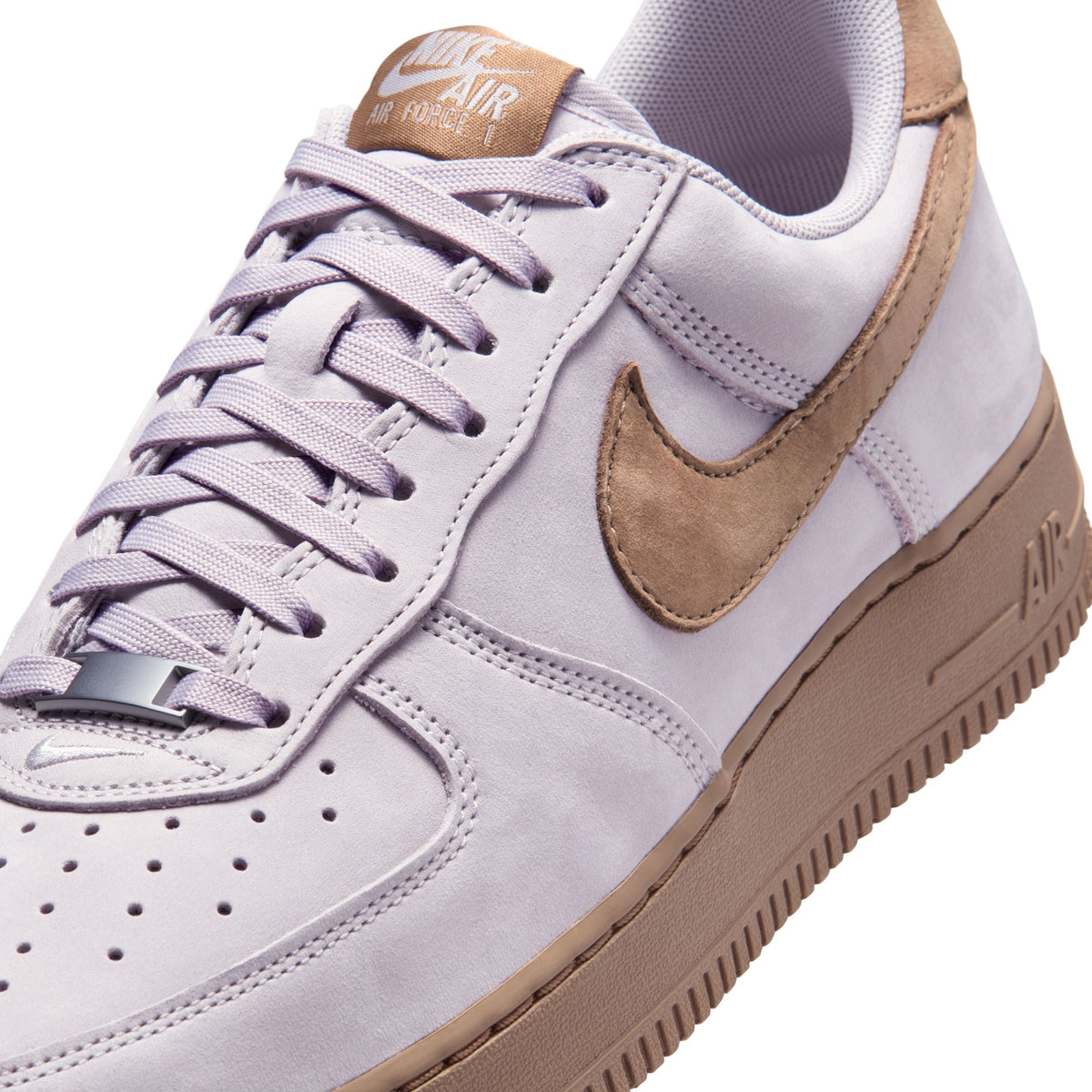 Nike men's Air Force 1 Low Retro sneakers in Silver Lilac by Denim Exchange