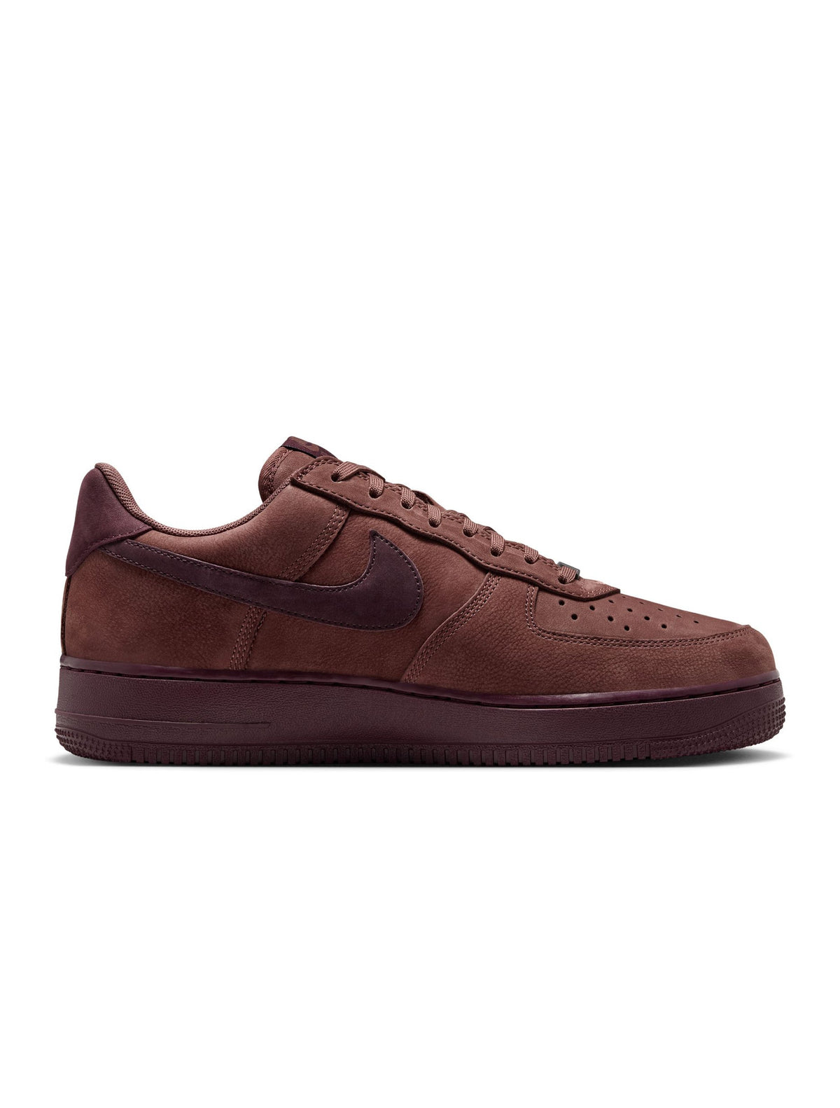 Nike Air Force 1 Low Retro Premium men's shoes in Red Sepia suede and leather sneakers