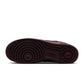 Nike men's Air Force 1 Low Retro Premium sneakers in red sepia leather footwear view