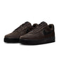 Nike Mens Air Force 1 Low Retro Premium black tea sneakers, casual men's footwear with stylish design and premium materials.