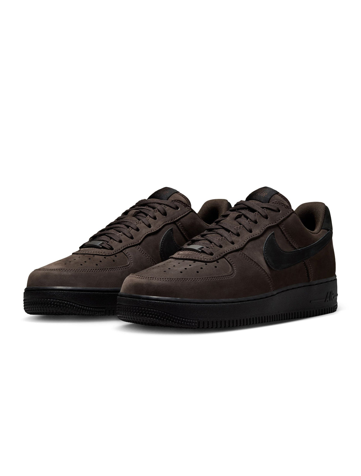 Nike Mens Air Force 1 Low Retro Premium black tea sneakers, casual men's footwear with stylish design and premium materials.