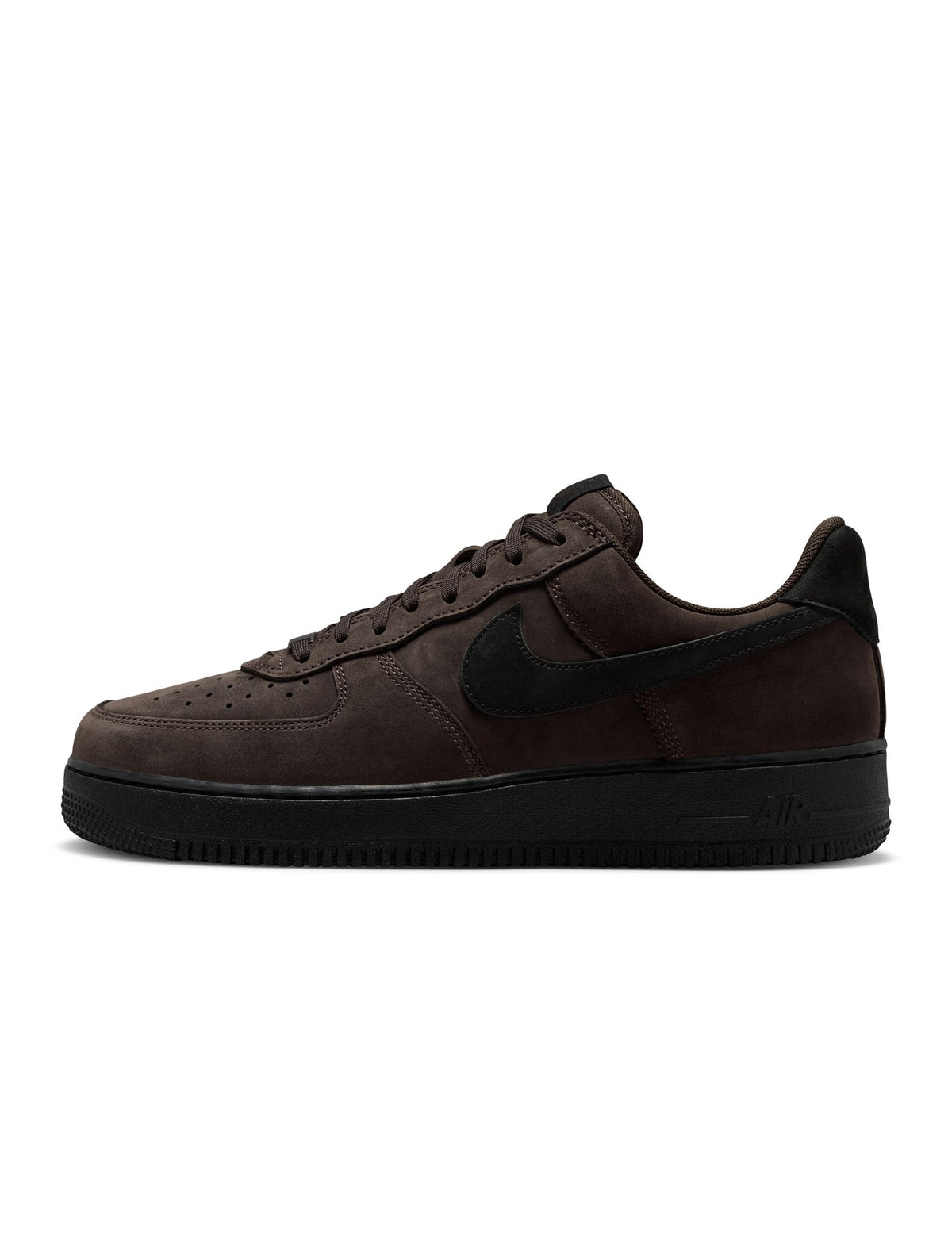 Nike Mens Air Force 1 Low Retro Premium black tea sneakers, stylish men's footwear with classic design and premium materials.