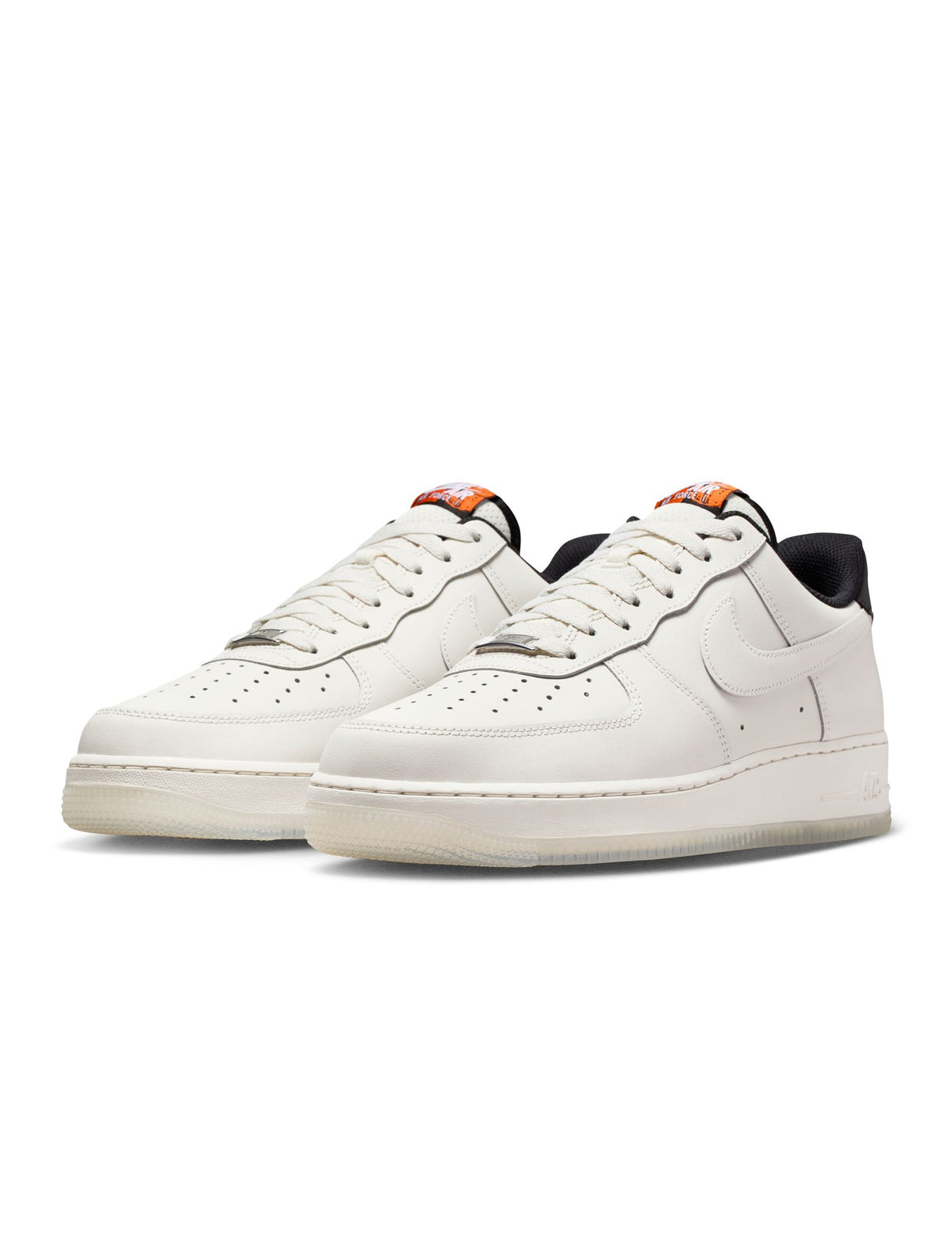 Nike Men's Air Force 1 ’07 Phantom sneakers in neutral tones, side view; Denim Exchange footwear product image