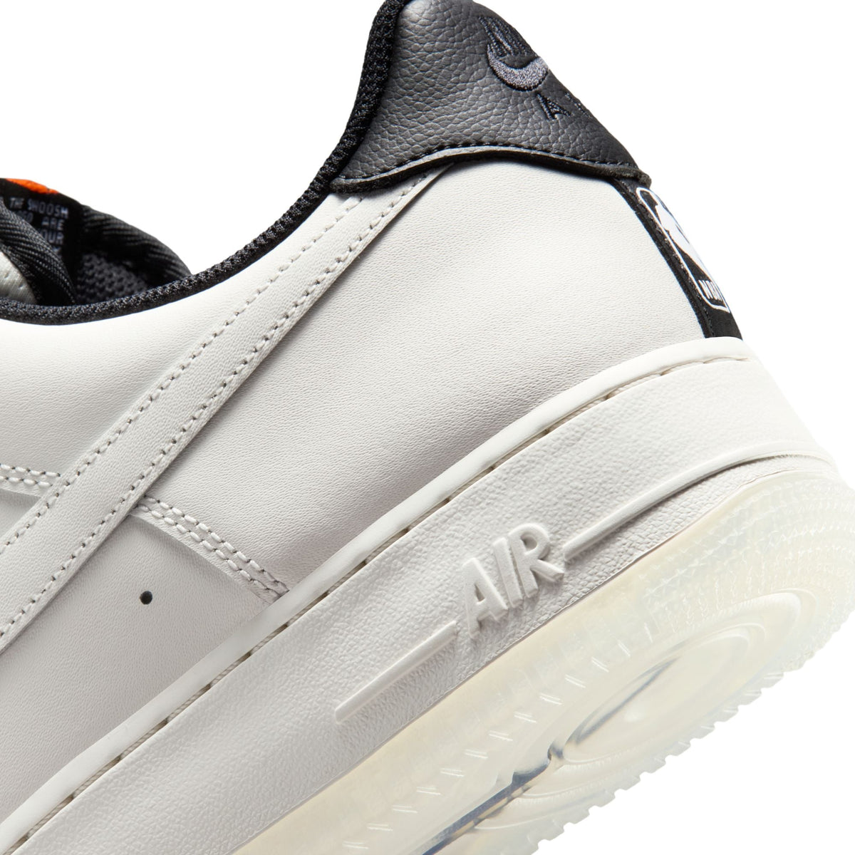 Nike men's Air Force 1 '07 Phantom sneakers in white and gray leather with classic low-top design