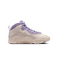 Denim Exchange women's Air Jordan 10 Retro Hydrangeas sneakers in white with purple floral accents