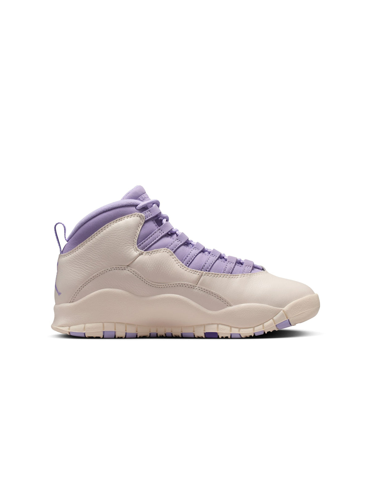 Denim Exchange women's Air Jordan 10 Retro Hydrangeas sneakers in white with purple floral accents