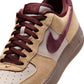 Nike Men's Air Force 1 ’07 Premium Linen sneakers in neutral beige leather with classic low-top design