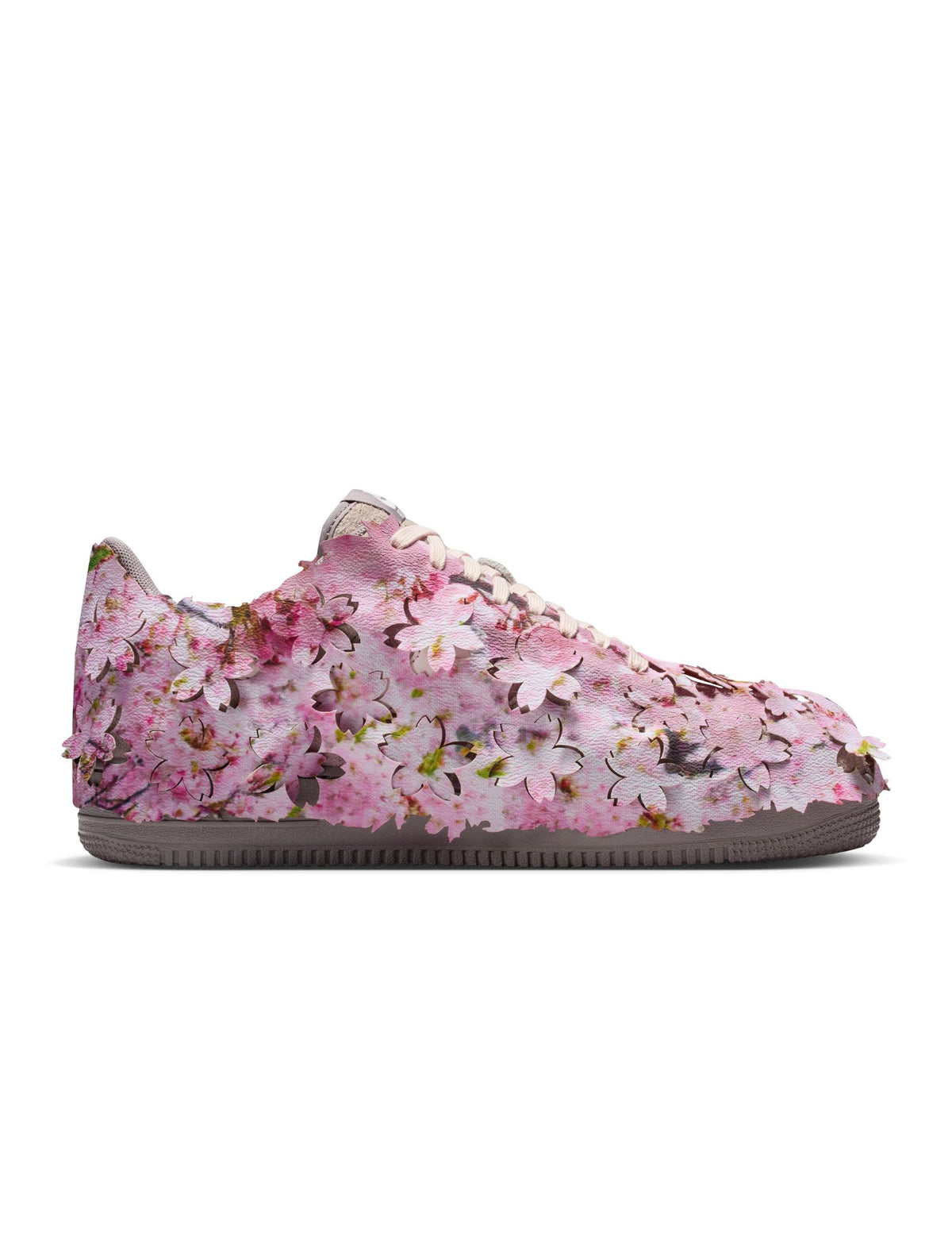 Nike Men's Air Force 1 '07 Premium sneakers in malt and light soft pink leather with classic low-top design