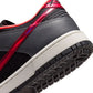 Nike men's Kobe Dunk Low Protro sneakers in black and hot punch with a stylish design, shown from a side angle.