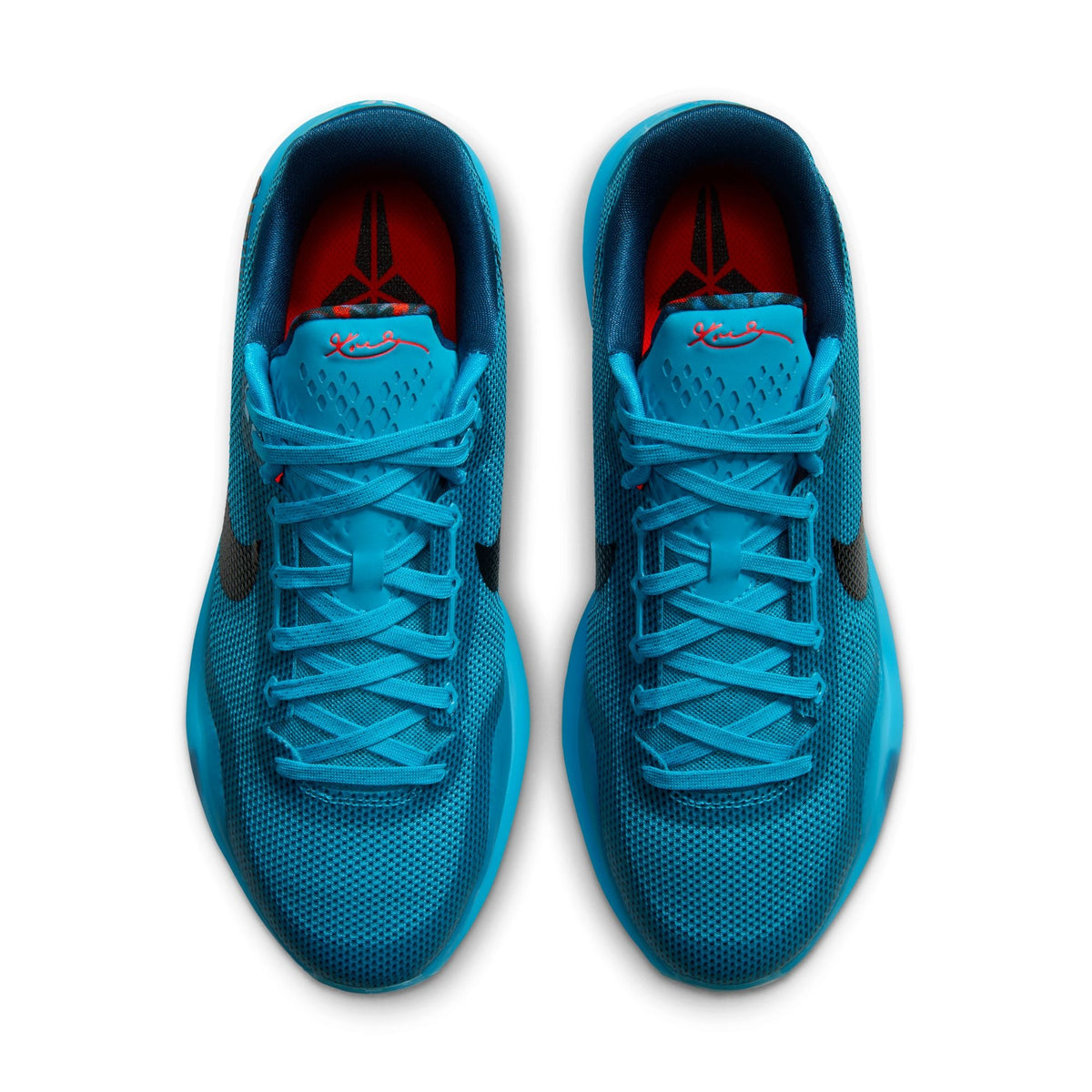 Nike Men Kobe X Protro blue lagoon men's footwear with sleek design and vibrant blue color, showcasing athletic sneaker style.