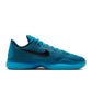 Blue Lagoon Nike Men Kobe X Protro athletic shoes with sleek design and white accents, displayed on a plain background.