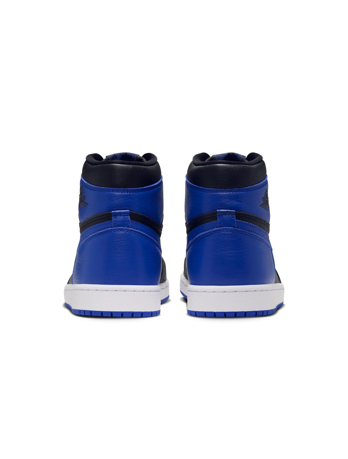 Men's Air Jordan Retro 1 High OG Royal sneakers featuring a blue leather upper and iconic high-top design.