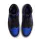 Men's Air Jordan Retro 1 High OG Royal sneakers with blue leather design and white accents, showcasing iconic high-top basketball style.
