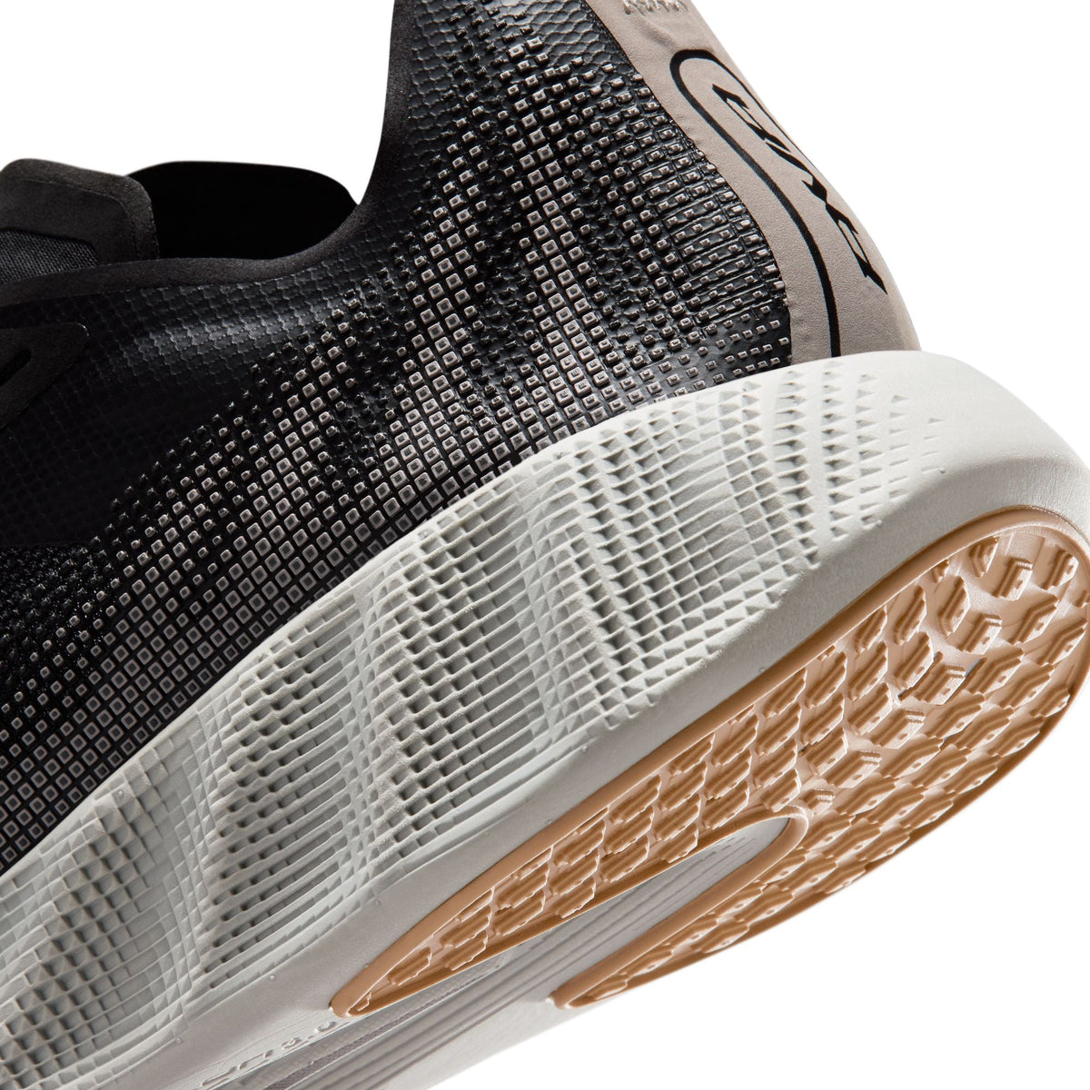 Black and white Nike men's Ava X Mesh sneakers, showcasing breathable mesh upper and sporty design.