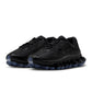Black Nike Men's Air Liquid Max sneakers featuring sleek design and breathable material, displayed on a neutral background.
