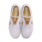 Nike men's Cryoshot Tiempo Legend R10 OG white footwear, side view sneaker with classic soccer-inspired design