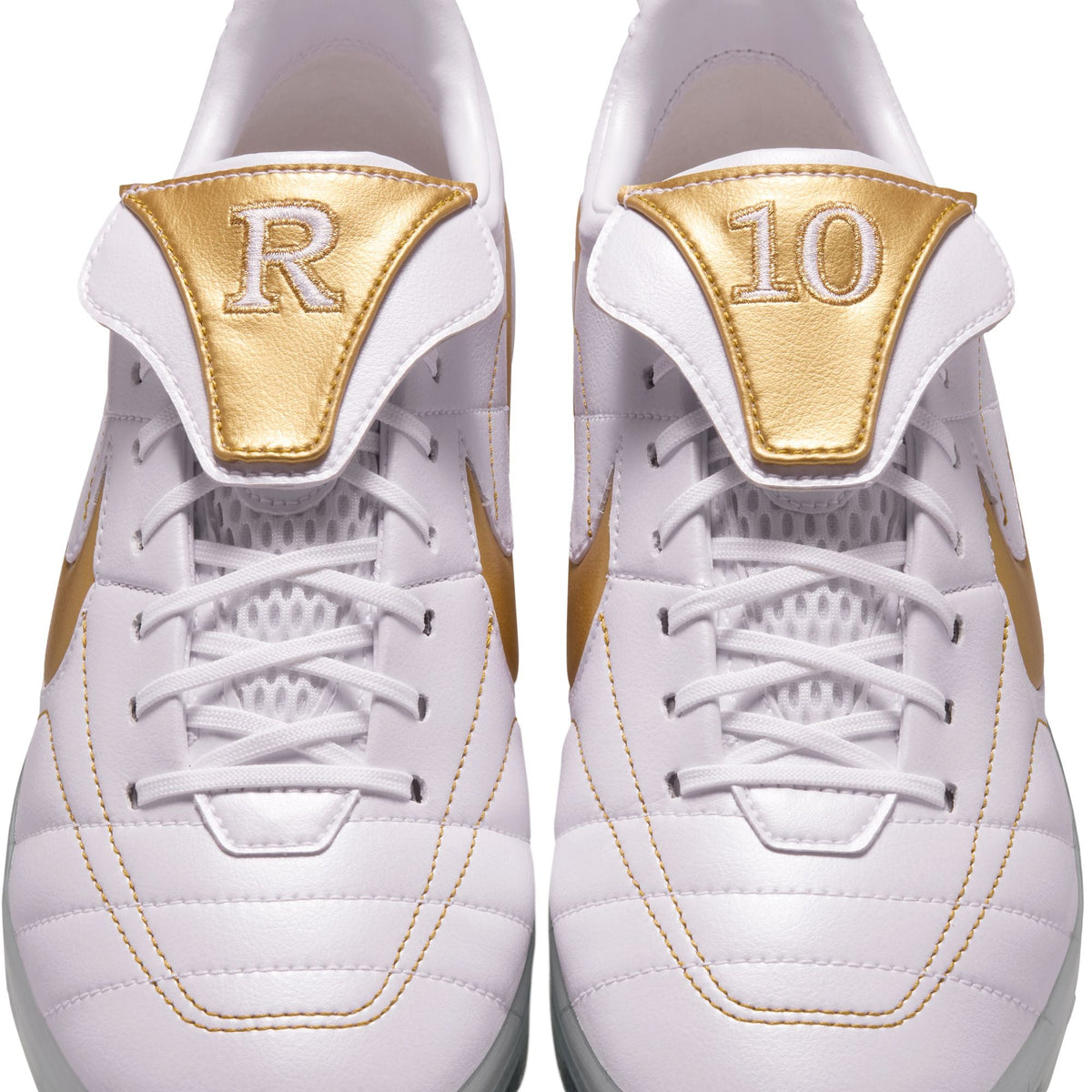 White Nike Men's Cryoshot Tiempo Legend R10 OG footwear sneaker side view