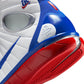 Men's Nike Air Zoom Huarache 2K4 All Star shoes in white with varsity royal and varsity red accents