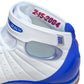 Nike Men's Air Zoom Huarache 2K4 All Star sneakers in white with varsity royal and varsity red accents