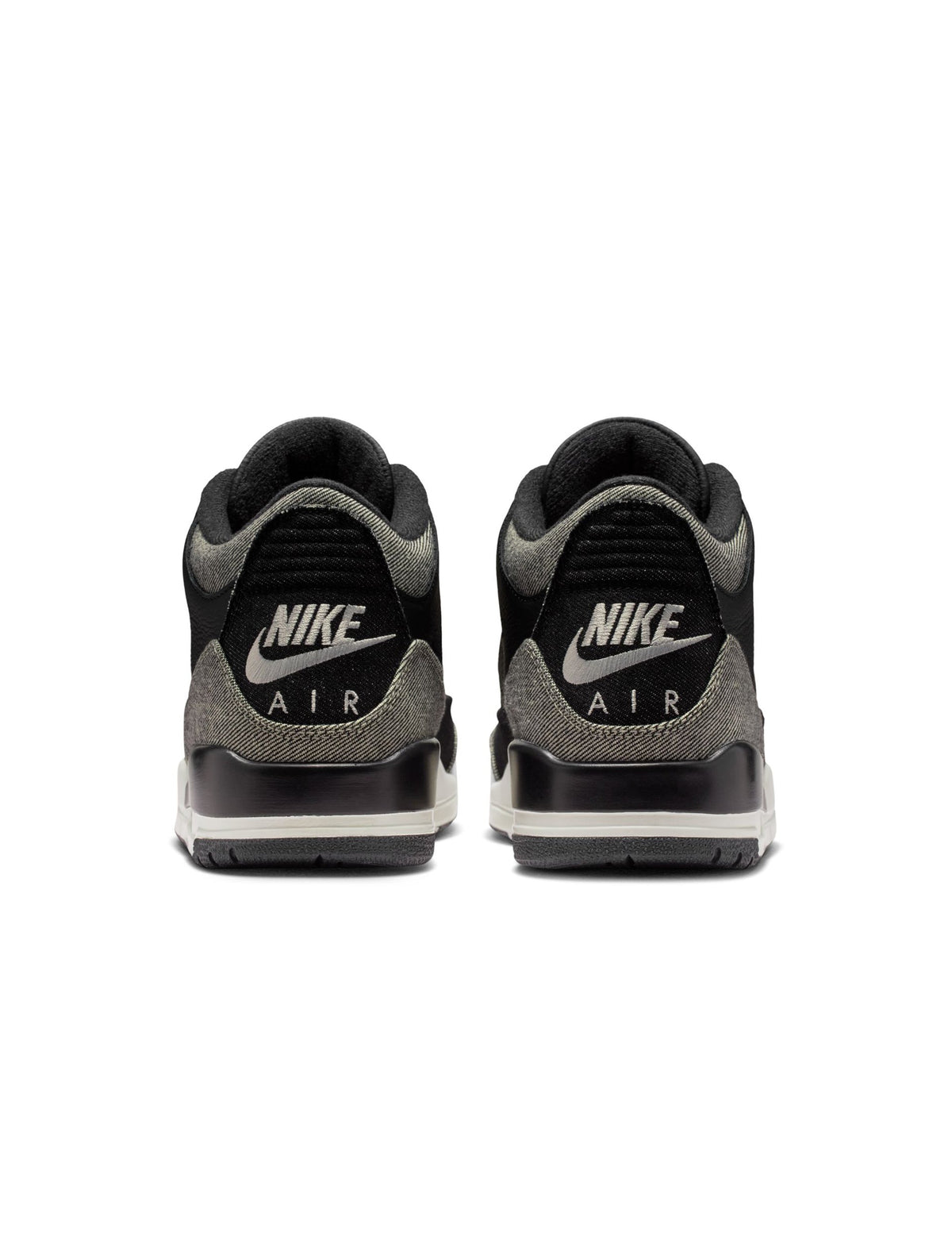 Air Jordan 3 x Levi's® black and white men's sneakers by Denim Exchange