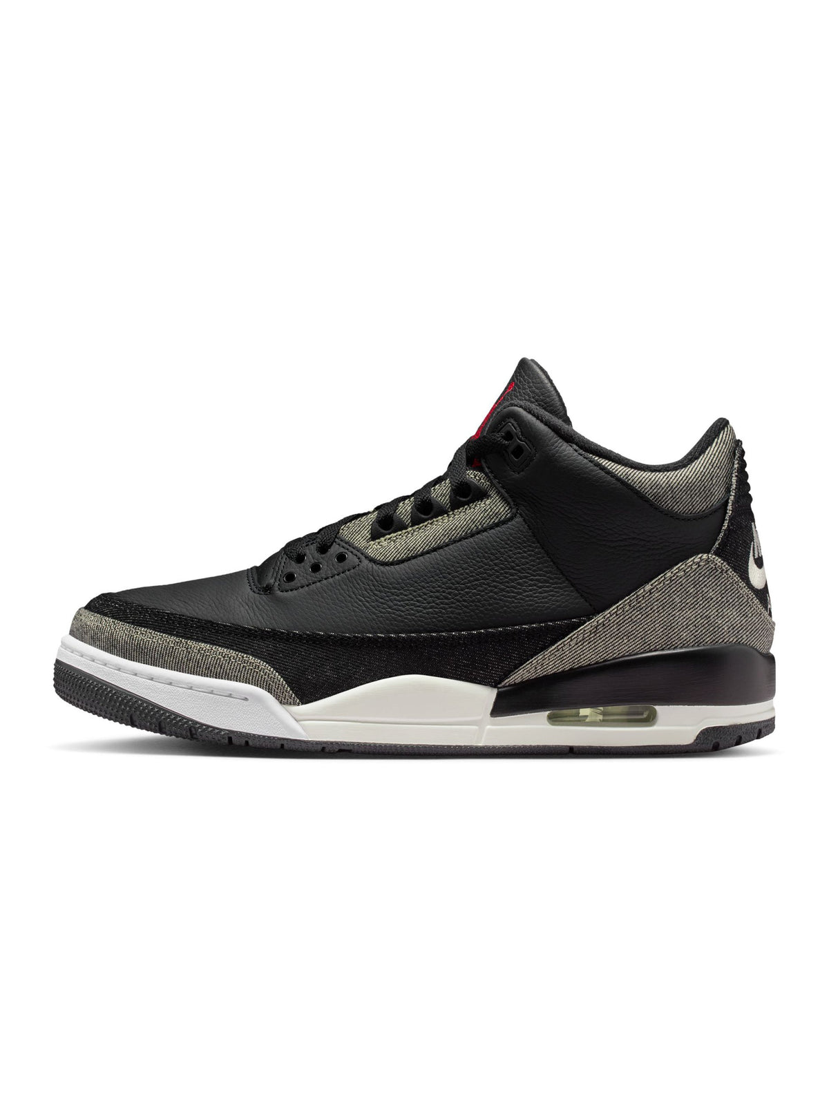 Air Jordan 3 x Levi's® black and white men's sneakers by Denim Exchange