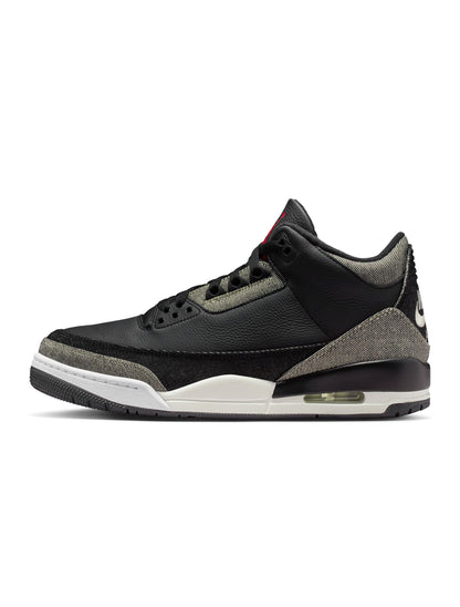 Air Jordan 3 x Levi's® black and white men's sneakers by Denim Exchange