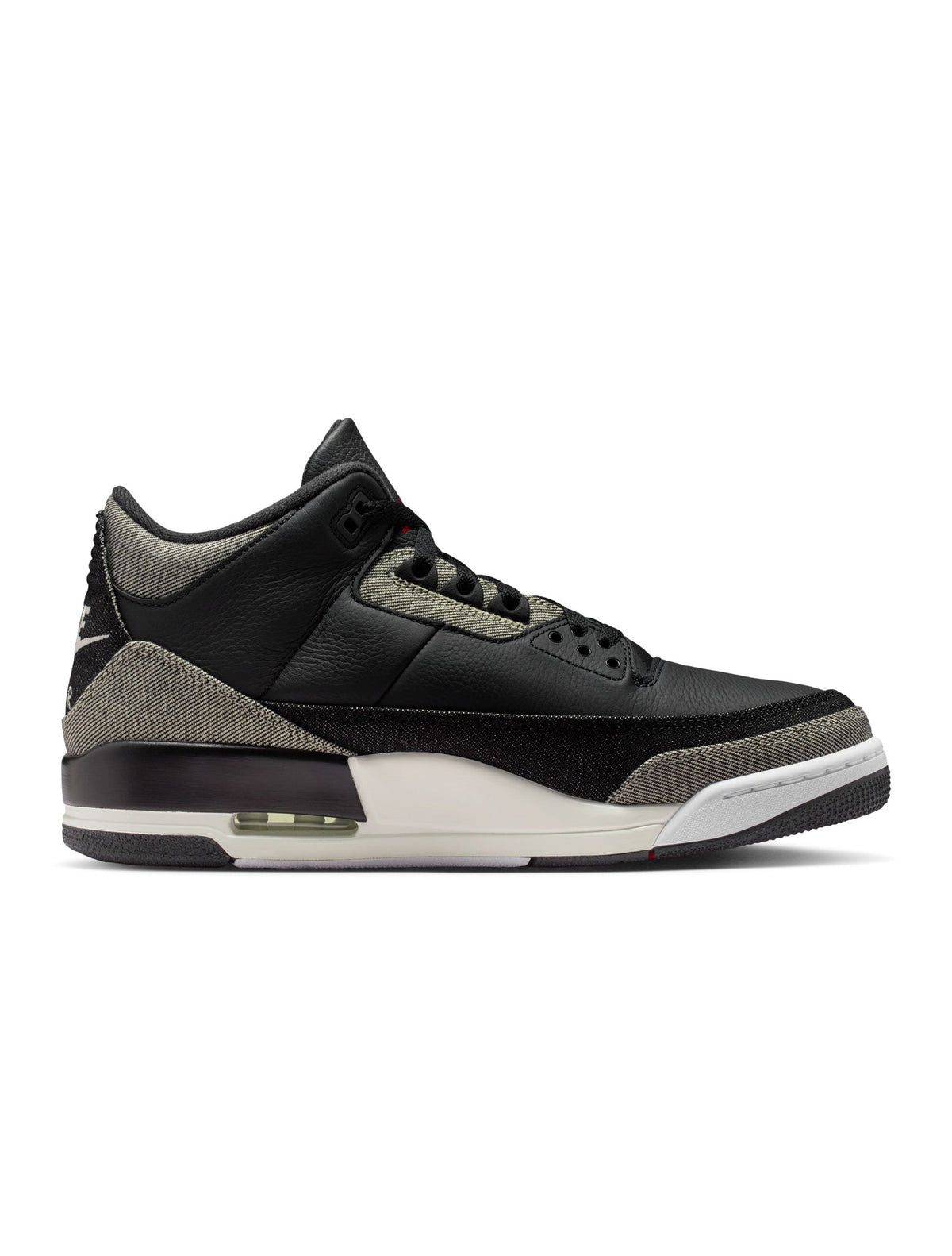Air Jordan 3 x Levi's® black and white men's sneakers by Denim Exchange