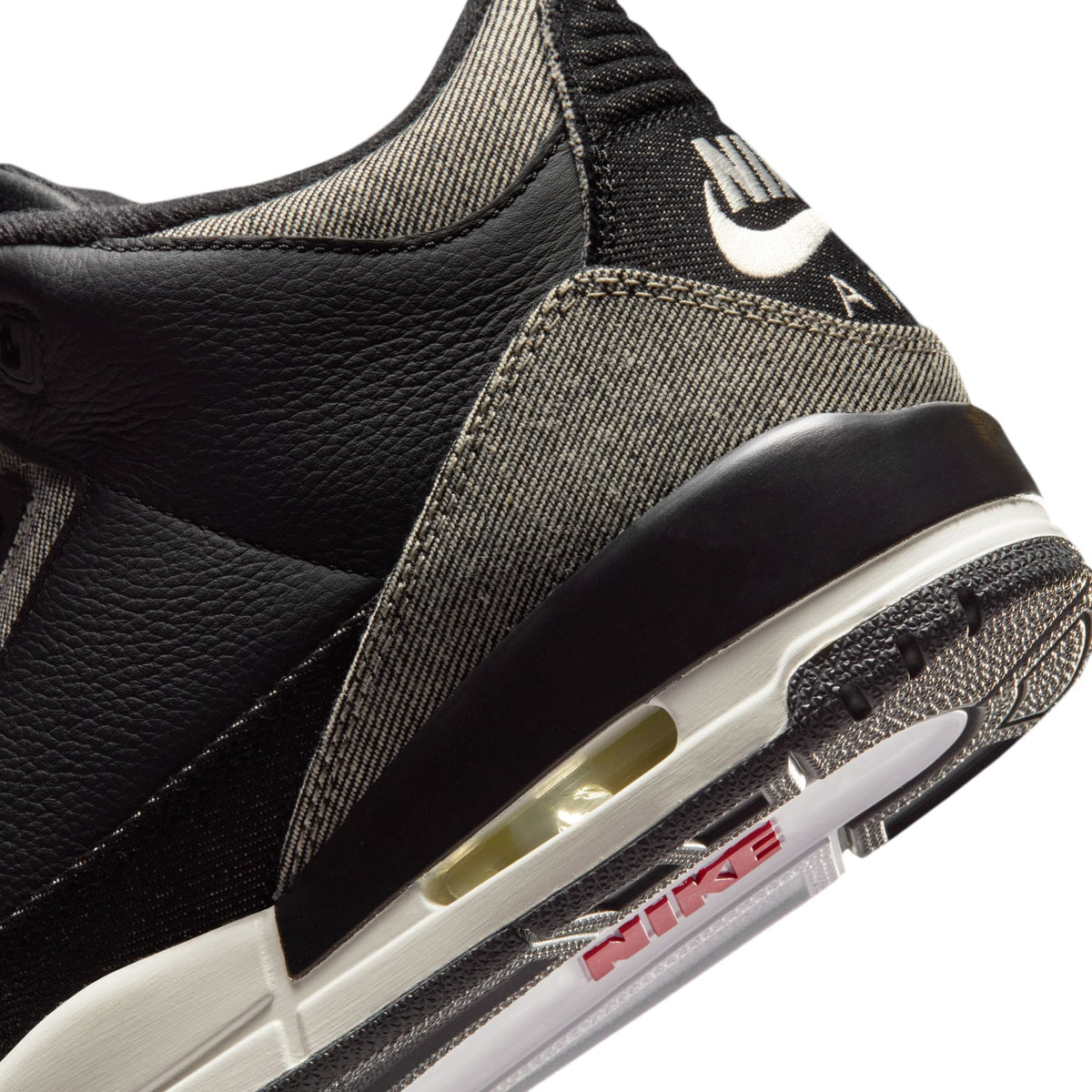 Air Jordan 3 x Levi's® black and white men's sneakers by Denim Exchange