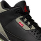 Air Jordan 3 x Levi's® black and white men's footwear by Denim Exchange
