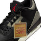 Black and white Air Jordan 3 x Levi's men's sneakers by Denim Exchange