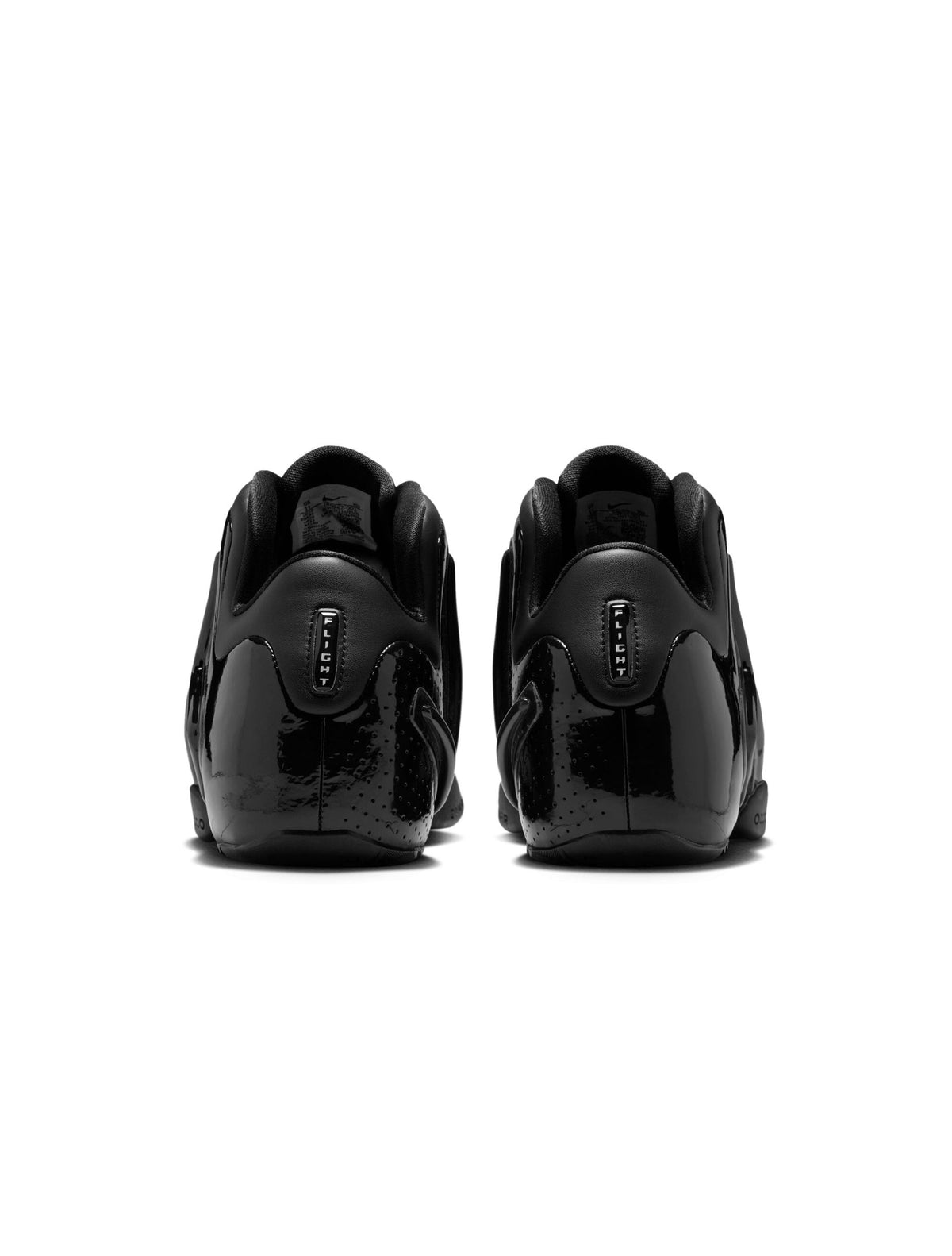 Nike men's Zoom Hyperflight black athletic shoes, high-top sneakers with sleek design and Nike branding.