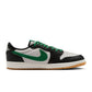 Men's Air Jordan 1 Retro Low Pine Green sneakers featuring green and black color blocking, high-quality leather, and iconic design.