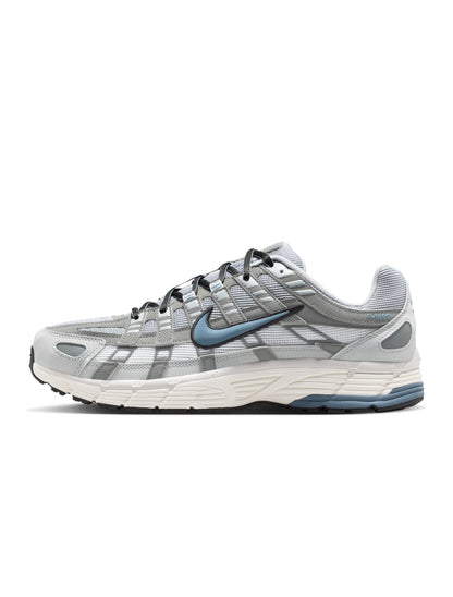 Men's Air Jordan P-6000 sneakers in Light Smoke Grey, featuring stylish athletic footwear with grey and white accents.