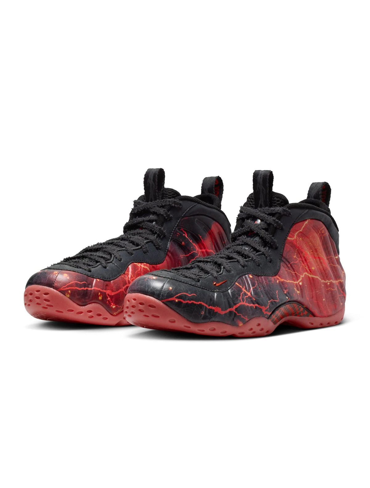 Nike x Stranger Things Men's Air Foamposite One Vecna sneakers in black and purple with textured Foamposite shell