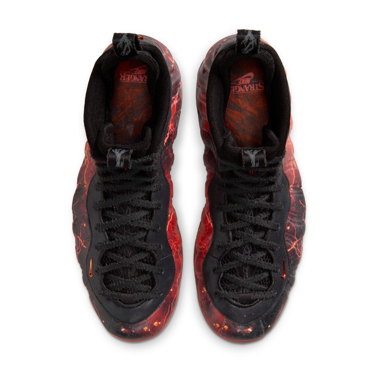 Nike x Stranger Things Men's Air Foamposite One Vecna sneakers in black and red with graphic detailing