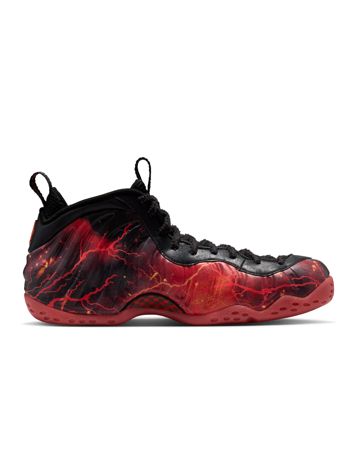 Nike x Stranger Things Men's Air Foamposite One Vecna sneakers in black and red with a sculpted upper