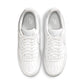 Nike Men's Air Force 1 '07 Premium White sneakers by Denim Exchange, side view, leather upper and rubber sole